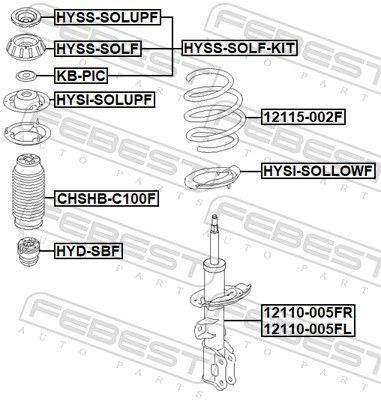 Spyruoklė FEBEST 12115-002F