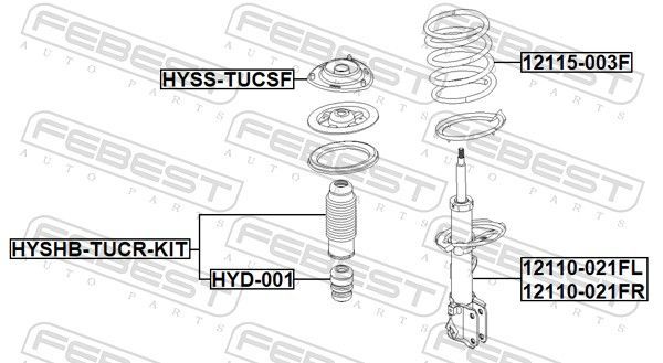 Spyruoklė FEBEST 12115-003F