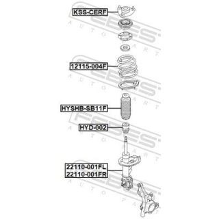 Spyruoklė FEBEST 12115-004F