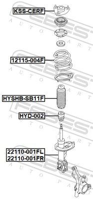 Spyruoklė FEBEST 12115-004F