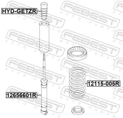 Spyruoklė FEBEST 12115-005R