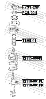 Spyruoklė FEBEST 12115-006F