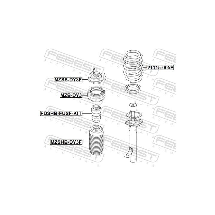Spyruoklė FEBEST 21115-005F