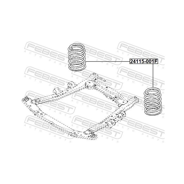 Spyruoklė FEBEST 24115-001F