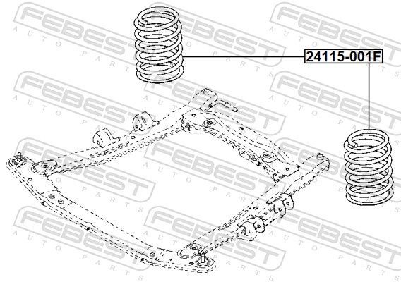 Spyruoklė FEBEST 24115-001F