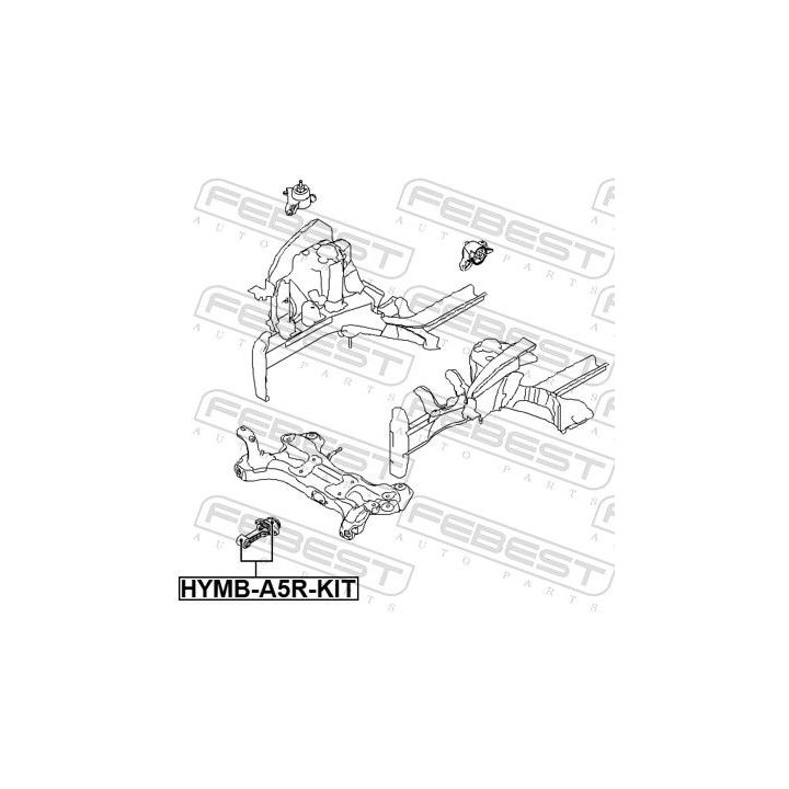 Variklio montavimas FEBEST HYMB-A5R-KIT
