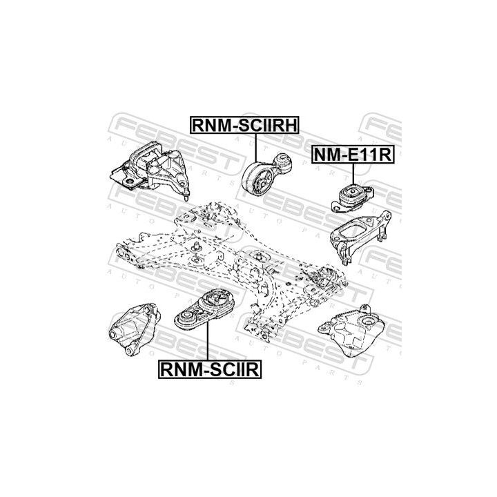 Variklio montavimas FEBEST RNM-SCIIR