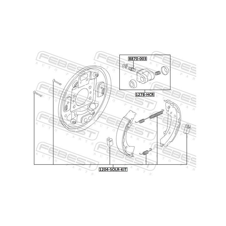 Rato stabdžių cilindras FEBEST 1278-HCR
