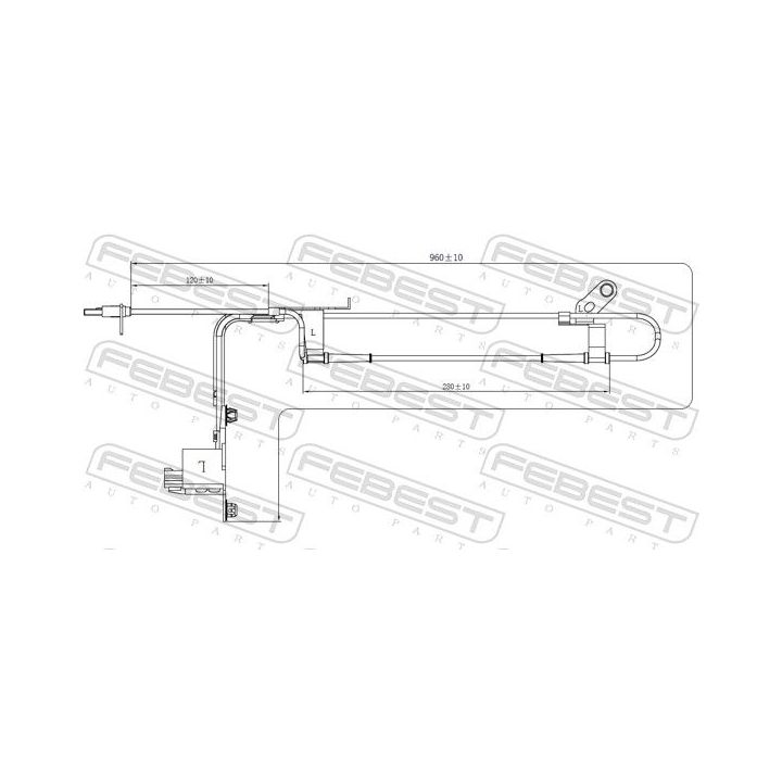 Jutiklis, rato greitis FEBEST 05606-001