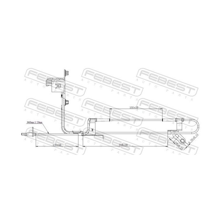 Jutiklis, rato greitis FEBEST 05606-002