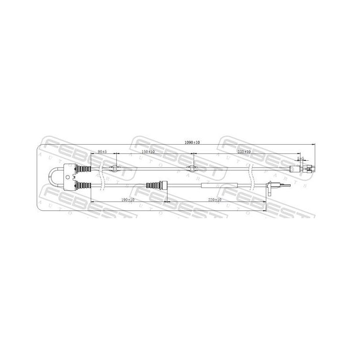 Jutiklis, rato greitis FEBEST 07606-001