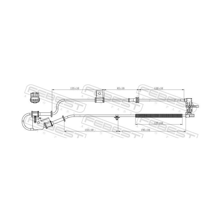 Jutiklis, rato greitis FEBEST 12606-001