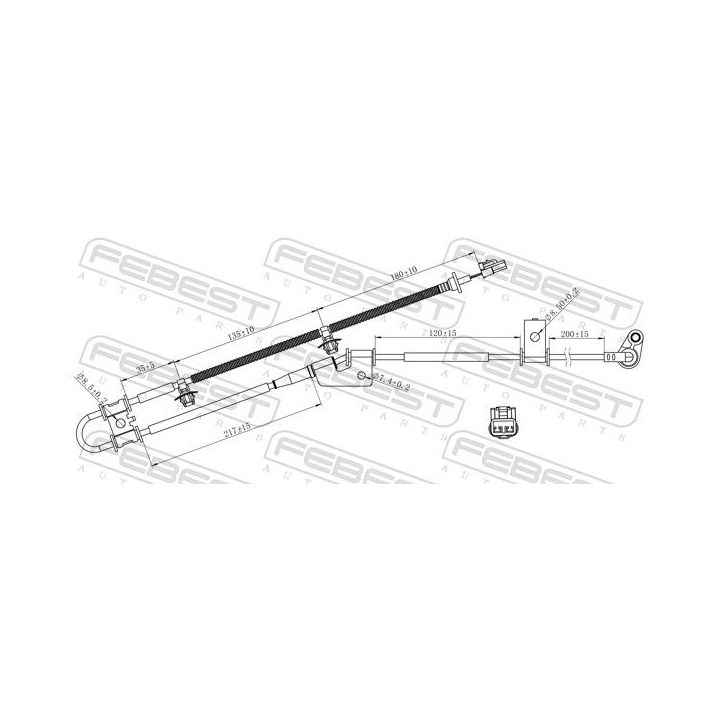 Jutiklis, rato greitis FEBEST 12606-003