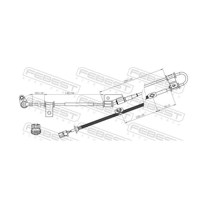 Jutiklis, rato greitis FEBEST 12606-004