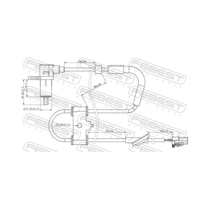 Jutiklis, rato greitis FEBEST 12606-007