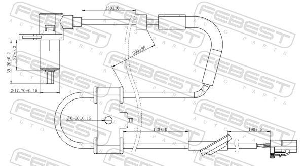 Jutiklis, rato greitis FEBEST 12606-007