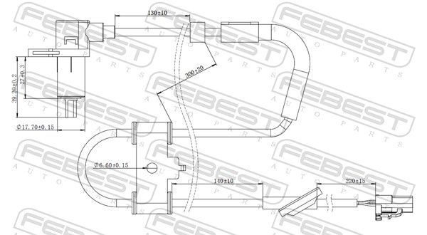 Jutiklis, rato greitis FEBEST 12606-008