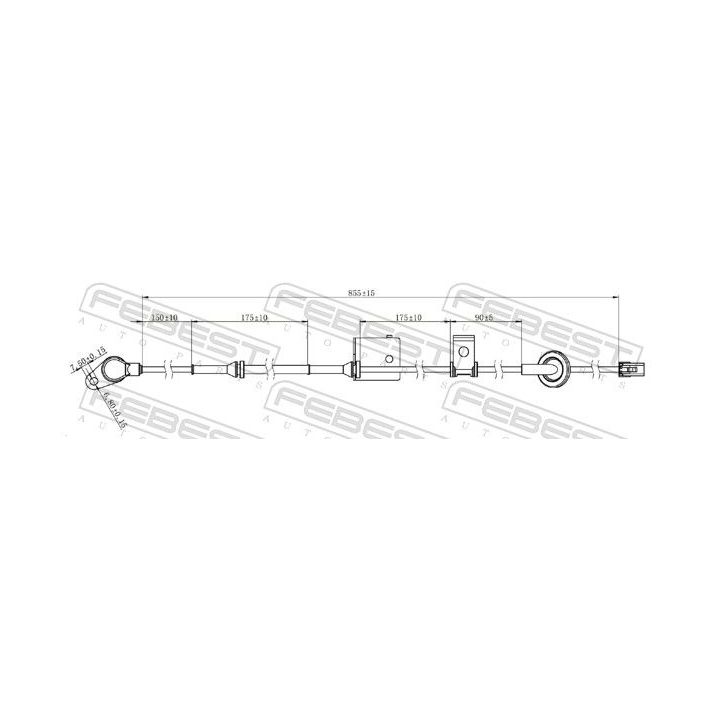 Jutiklis, rato greitis FEBEST 12606-010