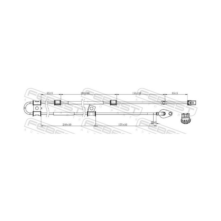 Jutiklis, rato greitis FEBEST 12606-012