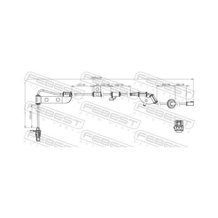 Jutiklis, rato greitis FEBEST 12606-013