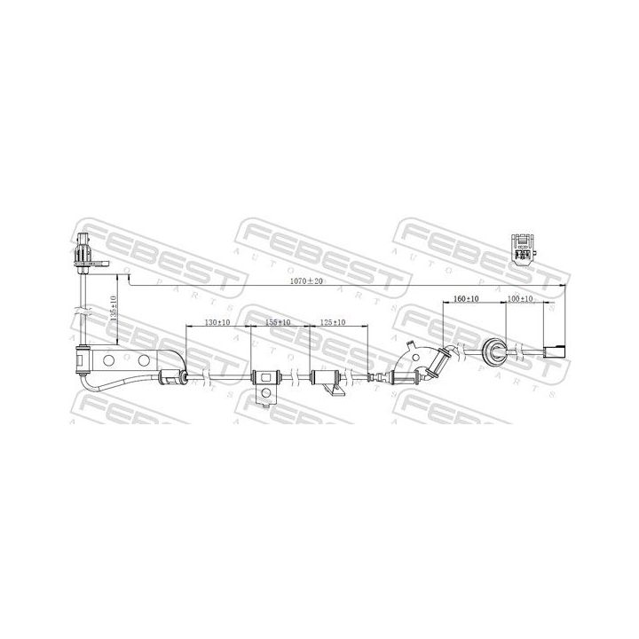 Jutiklis, rato greitis FEBEST 12606-014