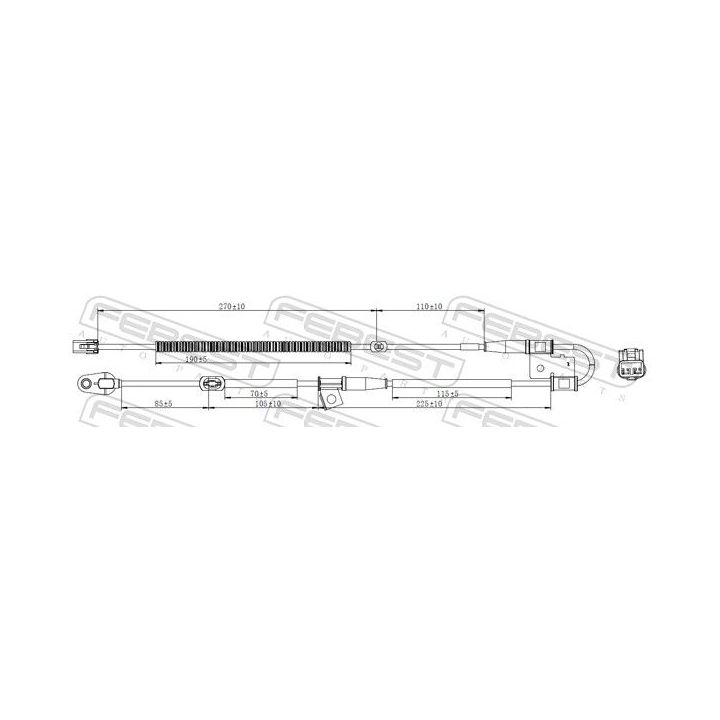 Jutiklis, rato greitis FEBEST 12606-016