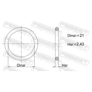 Tarpiklis, alyvos karteris FEBEST 02400-016
