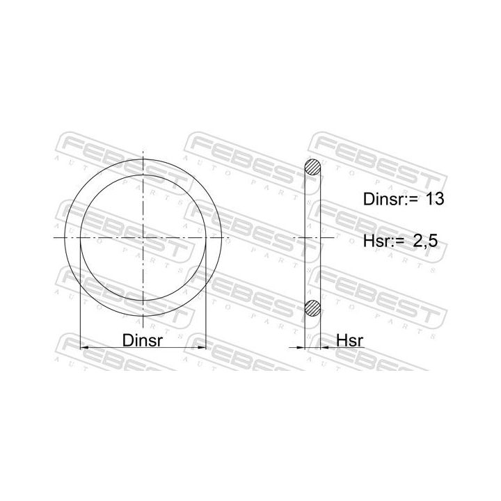 Tarpiklis, sinchronizatoriaus blokas FEBEST 02400-018