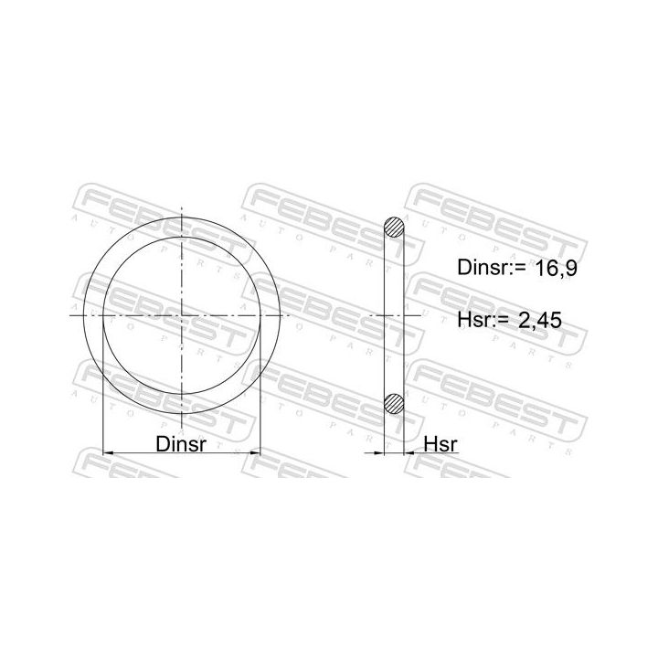 Tarpiklis, sinchronizatoriaus blokas FEBEST 02400-020
