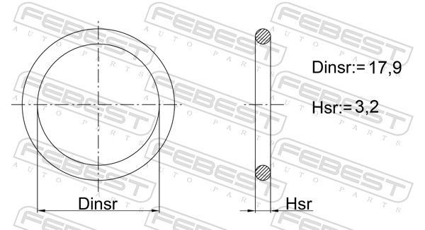 Tarpiklis, sinchronizatoriaus bloko dangtis FEBEST 02400-017