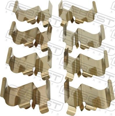 Priedų komplektas, diskinių stabdžių trinkelės FEBEST 0403-V98WF