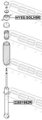 Pakabos statramsčio atraminis guolis FEBEST HYSS-SOLH5R