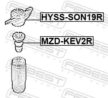 Pakabos statramsčio atraminis guolis FEBEST HYSS-SON19R