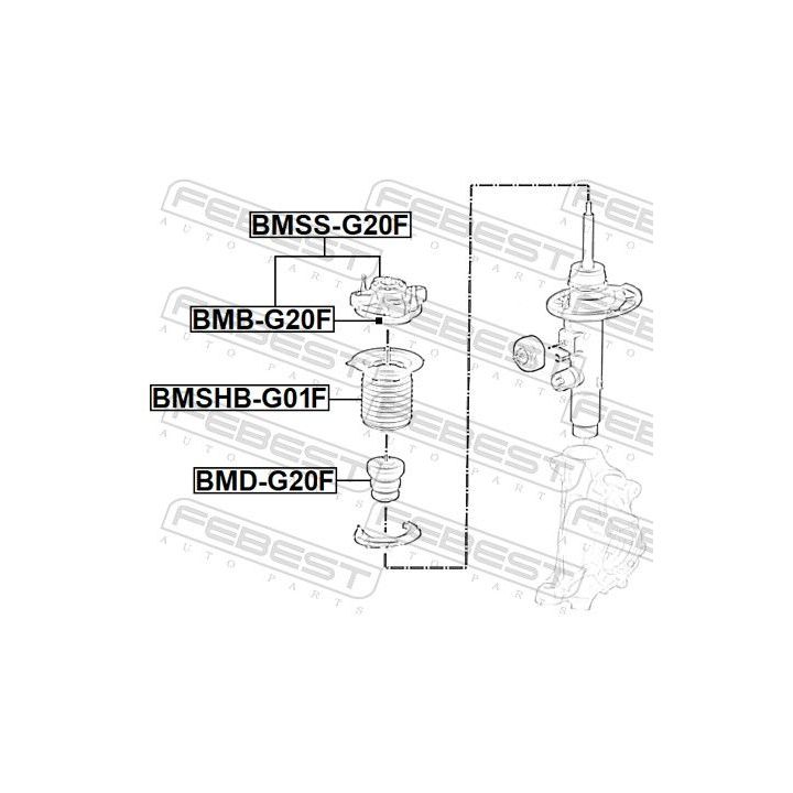 Atraminis buferis, pakaba FEBEST BMD-G20F