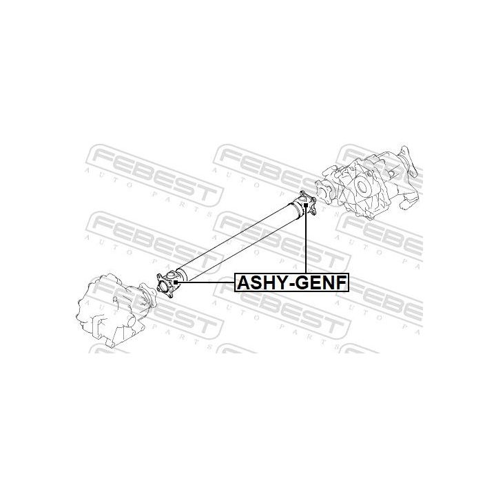 Jungtis, kardaninis velenas FEBEST ASHY-GENF