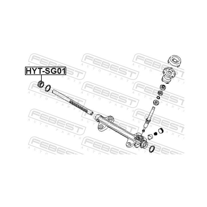 įvorė, vairo velenas FEBEST HYT-SG01