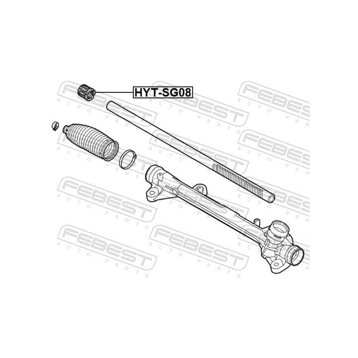 įvorė, vairo velenas FEBEST HYT-SG08