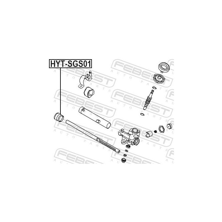 įvorė, vairo velenas FEBEST HYT-SGS01