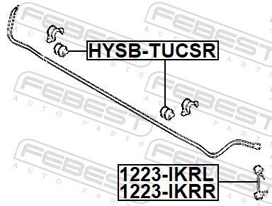 šarnyro stabilizatorius FEBEST 1223-IKRL