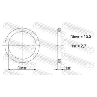 Tarpiklis, alyvos pildymo anga (piltuvas) FEBEST 24400-005