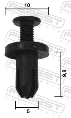 Sąvarža, atšvaitas / apsaugos juosta FEBEST 88570-078