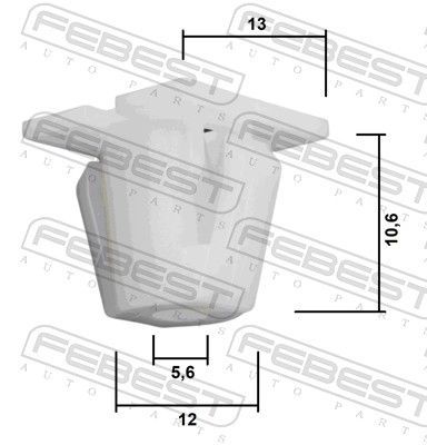 Sąvarža, atšvaitas / apsaugos juosta FEBEST 88570-194