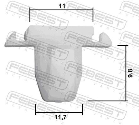 Sąvarža, atšvaitas / apsaugos juosta FEBEST 88570-207