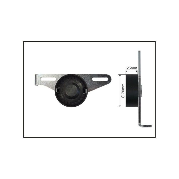 Diržo įtempiklis, V formos rumbuotas diržas CAFFARO 48-00 SC