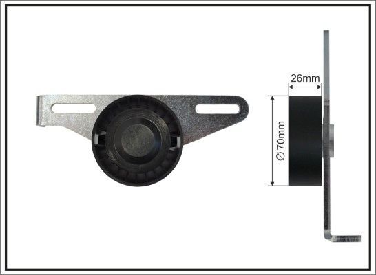 Diržo įtempiklis, V formos rumbuotas diržas CAFFARO 48-00 SC