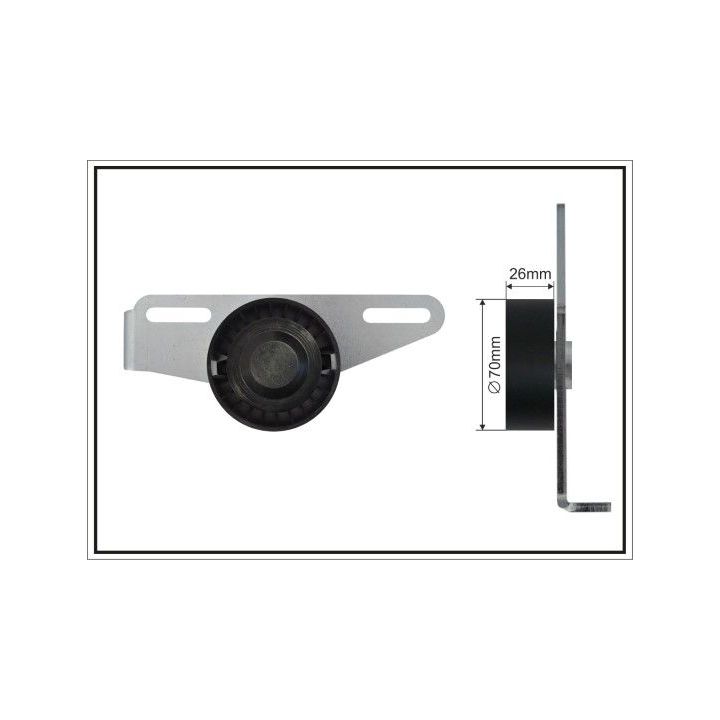 Diržo įtempiklis, V formos rumbuotas diržas CAFFARO 500059 SC