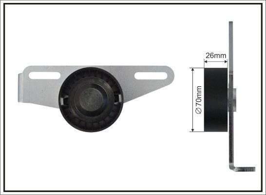 Diržo įtempiklis, V formos rumbuotas diržas CAFFARO 500059 SC