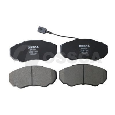 Stabdžių trinkelių rinkinys, diskinis stabdys OSSCA 86439