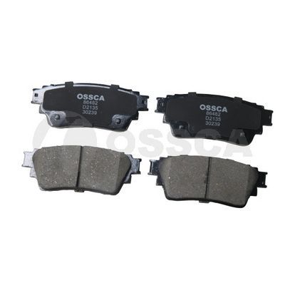 Stabdžių trinkelių rinkinys, diskinis stabdys OSSCA 86482