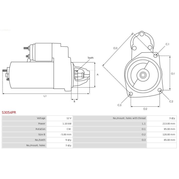 Starteris AS-PL S3054PR